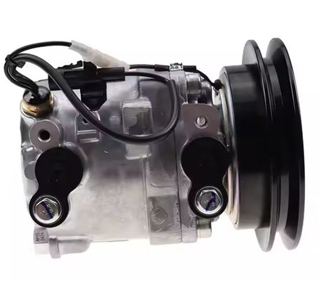 এয়ার কন্ডিশনার কম্প্রেসার 447180-6430 Excavator SV06E ইঞ্জিনের জন্য 12V 108mm