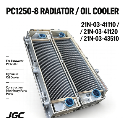 PC1250-8 রেডিয়েটর 21N-03-41110 21N-03-41120 21N-03-43510 হাইড্রোলিক অয়েল রেডিয়েটর