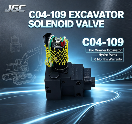 শ্রেষ্ঠ মূল্য C04-109 ক্রলার Excavator পাম্প জন্য জন্য হাইড্রো পাম্প নির্মাণ যন্ত্রপাতি জন্য Solenoid ভালভ 6 মাস ওয়ারেন্টি