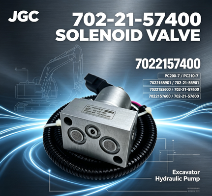 PC200-7 PC210-7 7022155901 7022157600 702-21-55901 702-21-57600 7022157400 হাইড্রোলিক পাম্প সোলিনয়েড ভালভ
