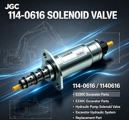 E330C Excavator Parts Solenoid Valve হাইড্রোলিক পাম্প Solenoid Valve 114-0616 1140616