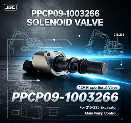 PPCP09-1003266 215/235 এক্সকাভেটর মেইন পাম্পের জন্য 12V উচ্চ-শক্তির ইস্পাত আনুপাতিক সোলেনয়েড ভালভ