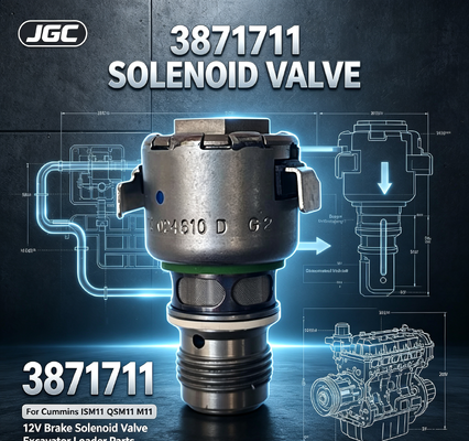3871711 মূল ISM11 QSM11 M11 ডিজেল ইঞ্জিন ব্রেক 12V সোলেনয়েড ভালভ এক্সকাভেটর লোডার ব্যবহারের জন্য