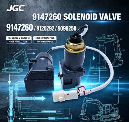 ৯১৪৭২৬০ ৯১২০২৯২ ৯০৯৮২৫০ এক্সকাভেটর EX200-2 EX200-3 490E 790ELC 790E এর জন্য হাই স্পিড সোলেনয়েড ভালভ