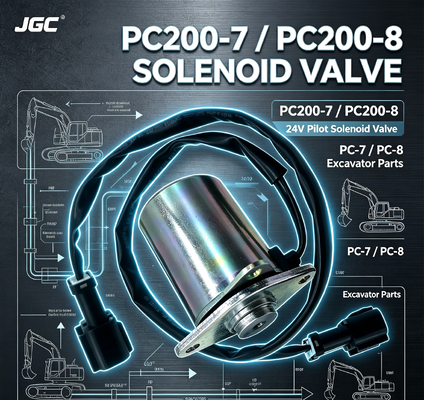 PC-7 PC-8 এক্সকাভেটর পার্টস PC200-7 PC200-8 সোলেনয়েড ভালভ পাইলট সোলেনয়েড ভালভ 24V