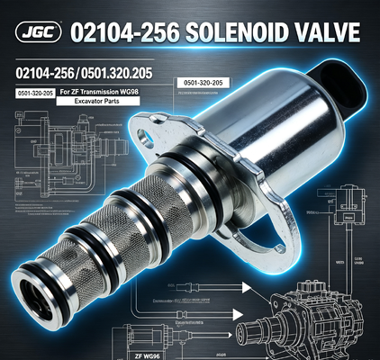 02104-256 0501-320-205 Excavator Parts Zf ট্রান্সমিশনের জন্য সোলিনয়েড ভালভ Wg98