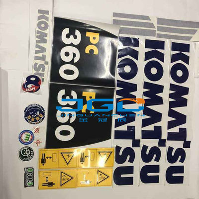PC130 PC160 PC200 PC240 PC360 Excavator খুচরা যন্ত্রাংশ পুরো মেশিন বডি স্টিকার