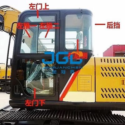 এক্সক্যাভেটর SY75C SY65C ফ্রন্ট গিয়ার ফ্রন্ট লোয়ার গিয়ার স্কাইলাইট ডোর লোয়ার রিয়ার ব্যাফেল বাম টেম্পারড গ্লাস