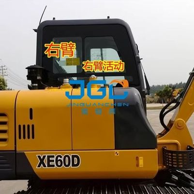 XE60D এক্সক্যাভেটর ফ্রন্ট উইন্ডশিল্ড ফ্রন্ট লোয়ার ডোর স্কাইলাইট রাইট আর্ম টেম্পারড গ্লাস