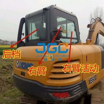 XE60D এক্সক্যাভেটর ফ্রন্ট উইন্ডশিল্ড ফ্রন্ট লোয়ার ডোর স্কাইলাইট রাইট আর্ম টেম্পারড গ্লাস