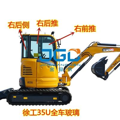 XE35U এক্সক্যাভেটর গ্লাস ফ্রন্ট গিয়ার ফ্রন্ট লোয়ার ডোর গ্লাস রিয়ার গিয়ার রাইট পুল স্কাইলাইট