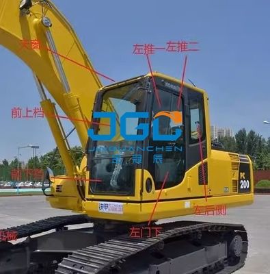 PC360 330 110 130 260 এক্সক্যাভেটর ফ্রন্ট উইন্ডশিল্ড উইন্ডো টেম্পারড গ্লাস