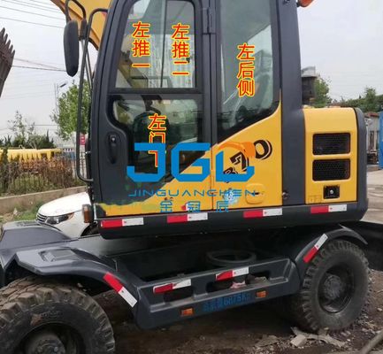 এক্সকাভেটর B70 ফ্রন্ট উইন্ড টেম্পারড গ্লাসের পিছনের দিকে এবং নিচের দিকে ধাক্কা দেয় জানালার দরজার নিচে