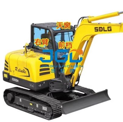 E690H/635/655/675/685 এক্সক্যাভেটর উইন্ডস্ক্রিন রিয়ার সাইড বেন্ড ডান আর্ম স্কাইলাইট