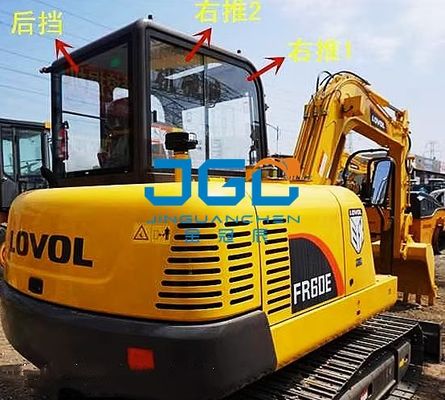 60D 60E2-H এক্সকাভেটর গ্লাস ফ্রন্ট উইন্ডশীল্ড বাম দরজা উপরের এবং নীচের পিছনের গিয়ার