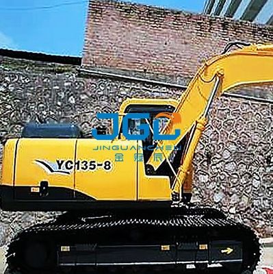 YC85-6 135-6 85-8 135-8 85-7 এক্সকাভেটর ফ্রন্ট স্টপ বাম এবং ডান পিছনের গ্লাস
