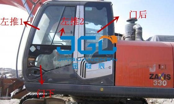 Excavator Cab Glass ZAX330 উইন্ডোজ উইন্ডোজ সামনের এবং পিছনের গ্লাস