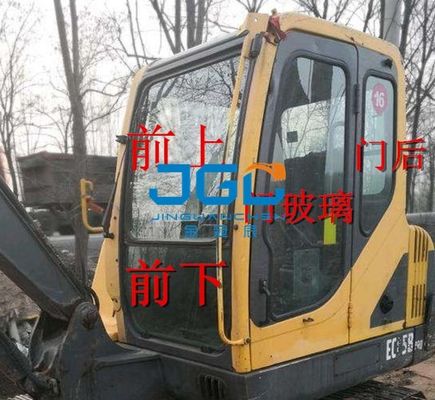 EC55B Excavator Front Rear Stop Door Glass Left And Right উইন্ডোশেল