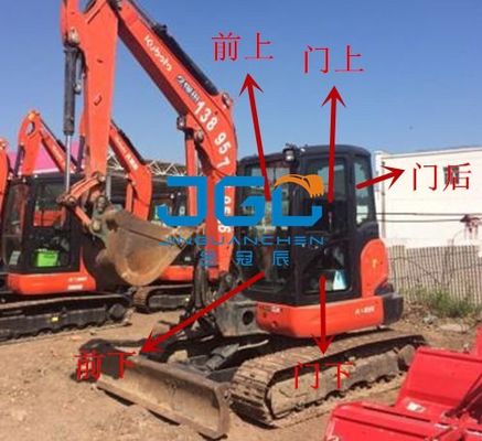 KX165-5 খননকারীর সামনের গিয়ার পিছনের ব্লক বাম এবং ডান দরজা এবং উইন্ডোজ উপরের এবং নীচের উইন্ডোজ