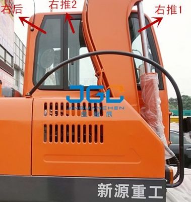 XY75W-8 65W-8 এক্সকাভেটর কাচের দরজা এবং জানালা বাম এবং ডান সামনে এবং পিছনের উইন্ডশীল্ড