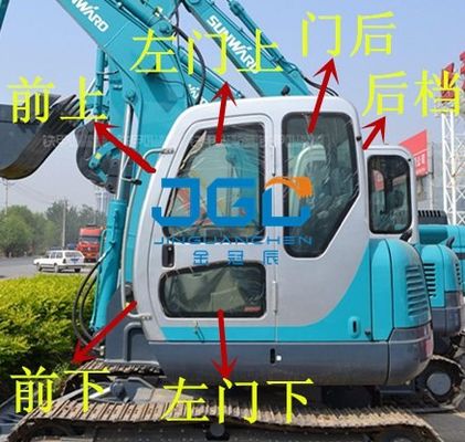 SWE70N9 Excavator Front And Rear Gears বাম এবং ডান দরজা এবং উইন্ডোজ উপরে এবং উইন্ডোজ নীচে