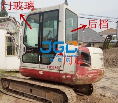 TB160C 170 175 এক্সক্যাভেটর সামনে এবং পিছনের উইন্ডশীল্ড, বাম এবং ডান দরজা, উপরের এবং নীচের উইন্ডশীল্ড