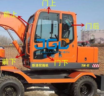 XY75W-9T 85W-8T এক্সকাভেটর কাচের দরজা এবং জানালা বাম এবং ডান সামনে এবং পিছনের স্কাইলাইট উইন্ডশীল্ড