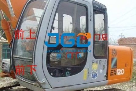 EX120-5 60-5 Excavator Glass Front And Rear বাম এবং ডান দরজা এবং উইন্ডোজ সাইড উপরের এবং নীচের উইন্ডোজ