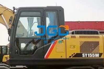 SY155W চাকা খননকারীর দরজা সামনের এবং পিছনের বাম এবং ডান নীচের আকাশচুম্বী বড় বাহু উইন্ডশেল