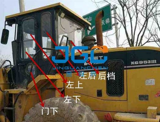 XG953-3 লোডার ফ্রন্ট স্টপ রিয়ার স্টপ বাম এবং ডান উইন্ডো সাইড অ্যাঙ্গেল উইন্ডশীল্ড