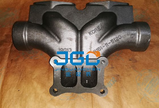 প্রিমিয়াম স্টেইনলেস স্টীল Excavator নিষ্কাশন সিস্টেম নিষ্কাশন Manifold 6151-11-5120
