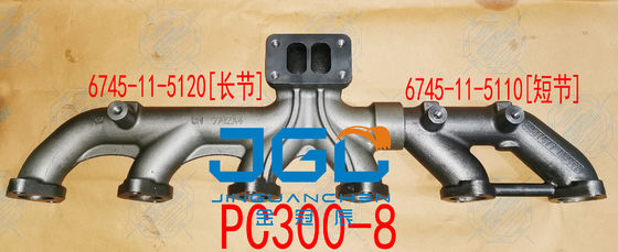 উচ্চ মানের ডিজেল ইঞ্জিন জন্য Komatsu 300-8 নিষ্কাশন Manifold 6745-11-5120+6745-11-5110