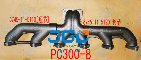 উচ্চ মানের ডিজেল ইঞ্জিন জন্য Komatsu 300-8 নিষ্কাশন Manifold 6745-11-5120+6745-11-5110