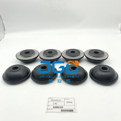 Excavator Engine Parts E200B E320 ইঞ্জিন মাউন্ট ইঞ্জিনের সামনের এবং পিছনের জন্য রাবার