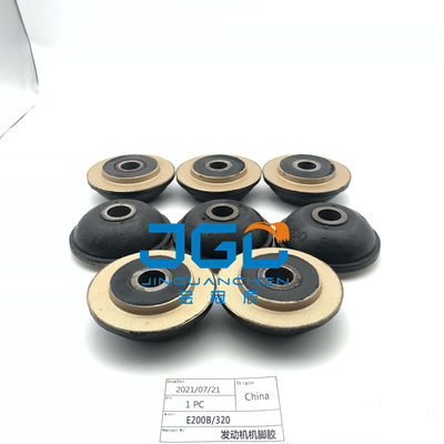 Excavator Engine Parts E200B E320 ইঞ্জিন মাউন্ট ইঞ্জিনের সামনের এবং পিছনের জন্য রাবার
