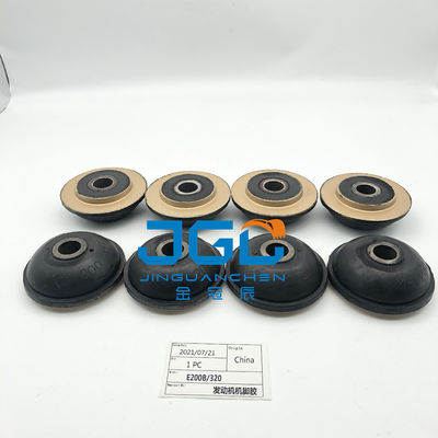 Excavator Engine Parts E200B E320 ইঞ্জিন মাউন্ট ইঞ্জিনের সামনের এবং পিছনের জন্য রাবার