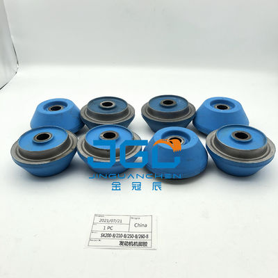 SK200-8 210-8,250-8,260-8 রাবার মাউন্ট YN02P01095P1 J05E ইঞ্জিন কুশন রাবার প্যাড SK200 ইঞ্জিন মাউন্ট রাবার