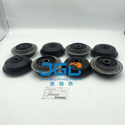 এক্সক্যাভেটর ইঞ্জিন SK 330-8 350-8 মাউন্টিং রাবার কুশন 6D102 ইঞ্জিন মাউন্ট রাবার