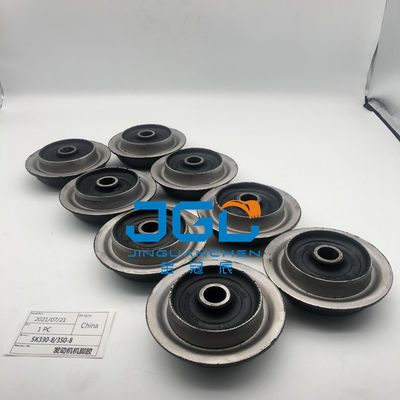 এক্সক্যাভেটর ইঞ্জিন SK 330-8 350-8 মাউন্টিং রাবার কুশন 6D102 ইঞ্জিন মাউন্ট রাবার