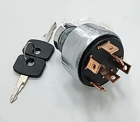 9G-7641 4 ওয়্যার ইগনিশন সুইচ এক্সক্যাভেটর খুচরা যন্ত্রাংশ 4 লাইন ইগনিশন স্টার্ট সুইচ কী সহ