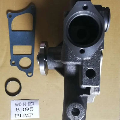 PC60-7 6D95 খননকারীর যন্ত্রাংশ জল পাম্প 6205-61-1202 6205-61-1203