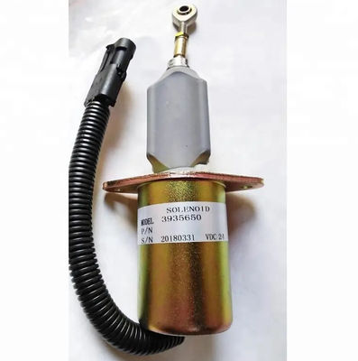 6CT 12V 24V ইঞ্জিনের যন্ত্রাংশ স্টপ সোলিনয়েড জ্বালানী বন্ধ সোলিনয়েড 3935650