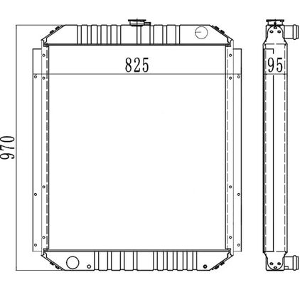 এক্সক্যাভেটর রেডিয়েটর PC200-6 PC210-6 PC200LC-6 PC210LC-6 20Y-03-21510