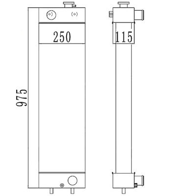 PC128-8 PC128-6 PC128US-2 PC138US-2 খননকারী রেডিয়েটার 22B-03-13110