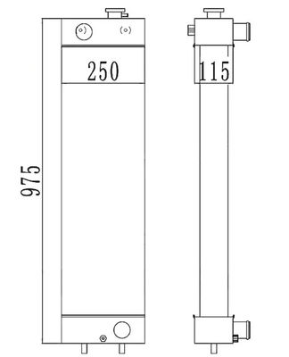 22B-03-13110 PC128-8 PC128-6 PC128US-2 PC138US-2 খননকারী রেডিয়েটার