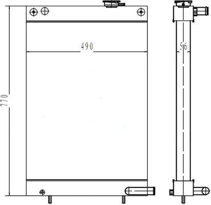 440211-00175 DH80-7 নতুন মডেল ডিএক্স৮০ এক্সক্যাভার রেডিয়েটার উচ্চমানের