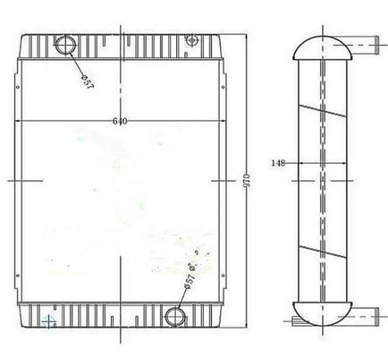 High-Quality Radiator 11110705 EC240B EC290B Excavator এর জন্য