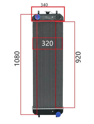 ZAX200-3 ZAX200-3F ZAX210-3 ZAX210H-3 ZAX210H-3F এক্সক্যাভেটর রেডিয়েটার 4650352