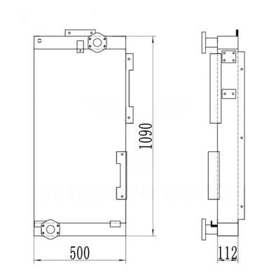 R210LC-9 R210NLC-9 R250LC-9 R210W-9 R215-9 তেল কুলার 11Q6-40640 Excavator জন্য
