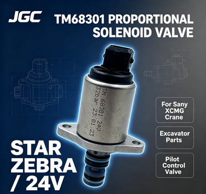 STAR ZEBRA TM68301 এক্সক্যাভেটর পার্টস নিউ টমাস পাইলট প্রোপোরেশনাল সোলিনয়েড ভালভ সানি এক্সসিএমজি ক্রেনের জন্য খুচরা শিল্পের জন্য 24 ভি